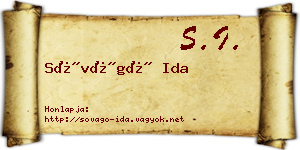 Sóvágó Ida névjegykártya